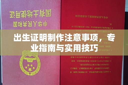大涌出生证明制作注意事项，专业指南与实用技巧